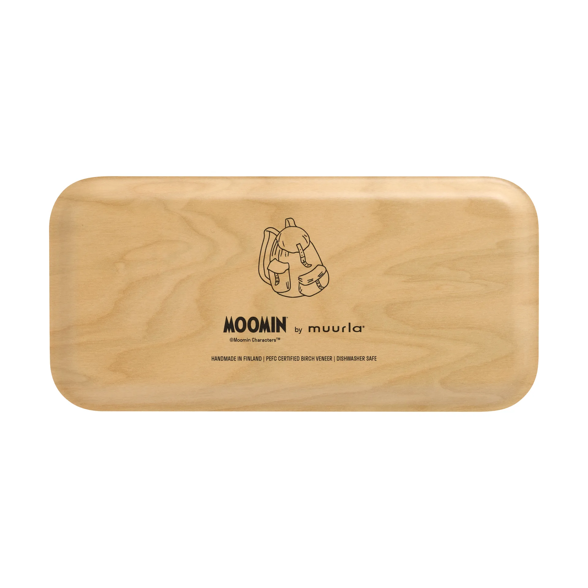 Moomin Tablett 13x27 cm, Retro Snufkin Muurla