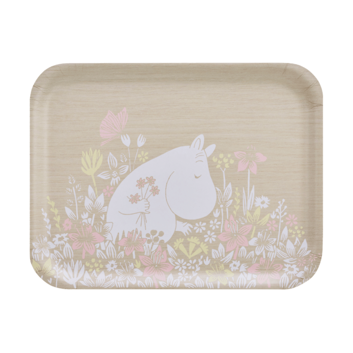 Moomin Tablett 28x36 cm, Flower field Muurla