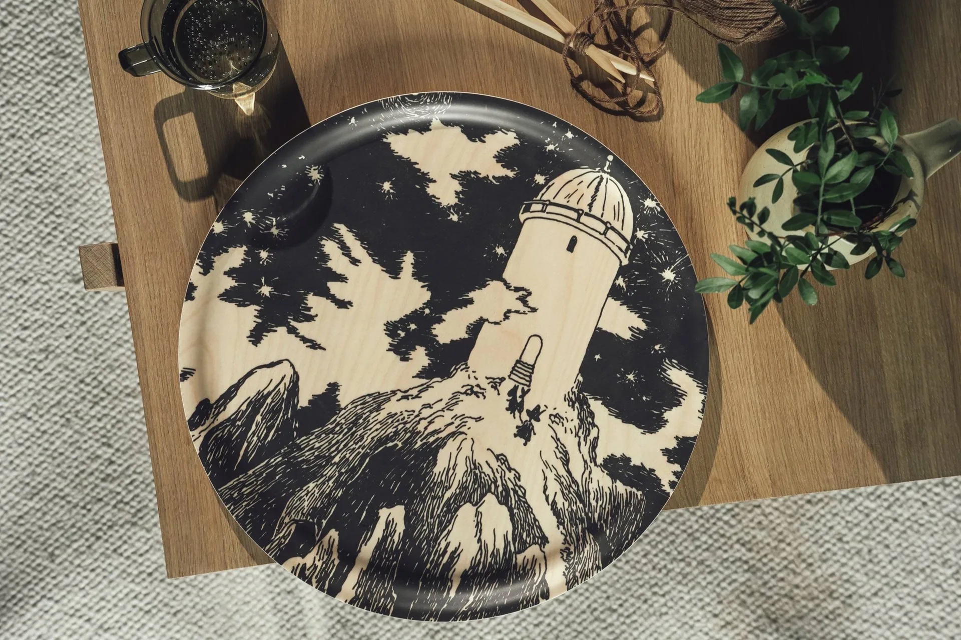 Moomin Tablett Ø40 cm, Observatory Muurla