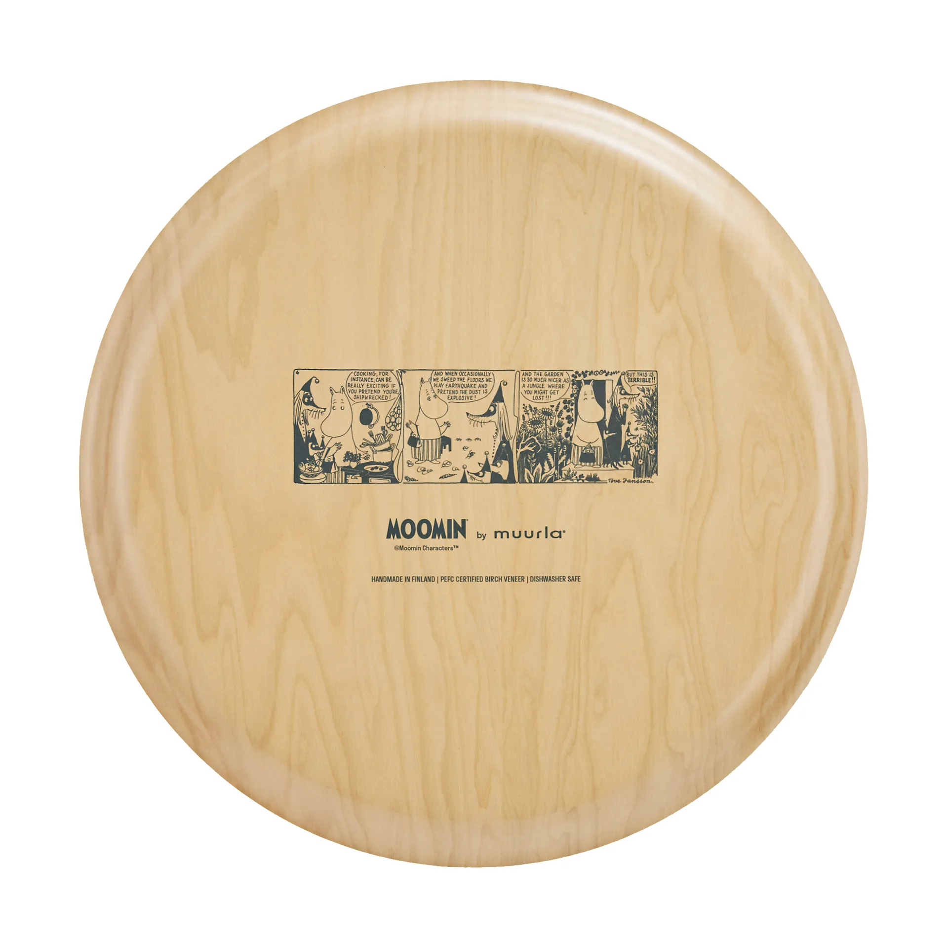 Moomin Tablett Ø40 cm, Wild garden Muurla