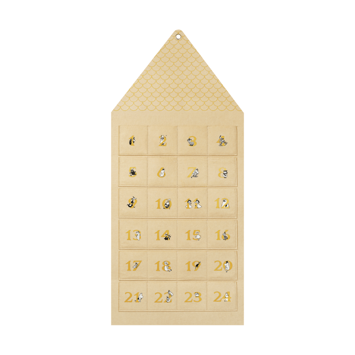 Moominhouse Adventskalender 45x100 cm, Beige Muurla