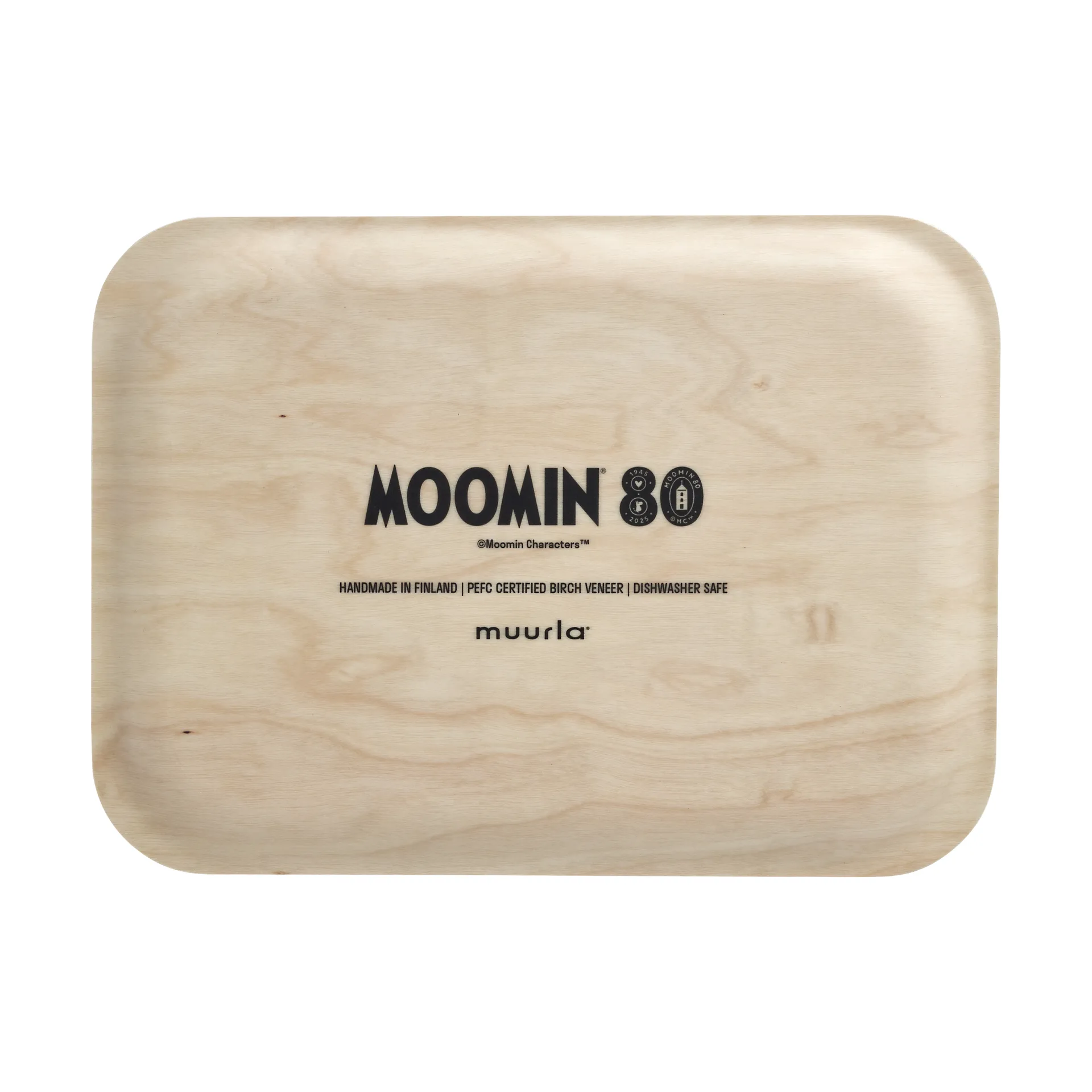 Mumin 80 Tablett 20x27 cm, Birke Muurla