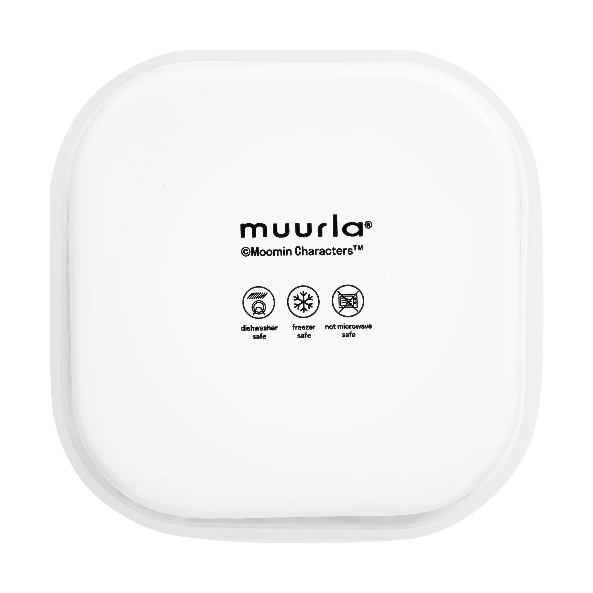 Mumin Emailldose mit Deckel 1 L, Joyfull Apples-gul Muurla