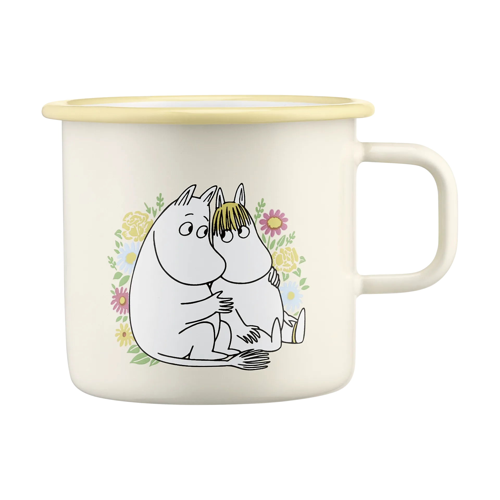 Mumin Emaillebecher 55 cl, Flowers Muurla