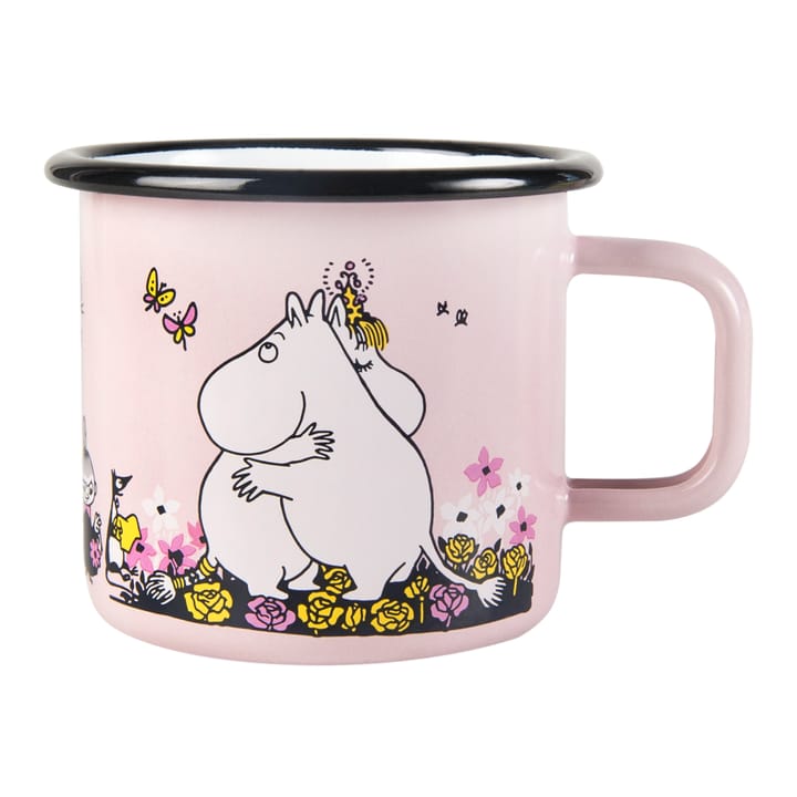 Mumin Emailletasse Umarmung 37cl, Rosa Muurla