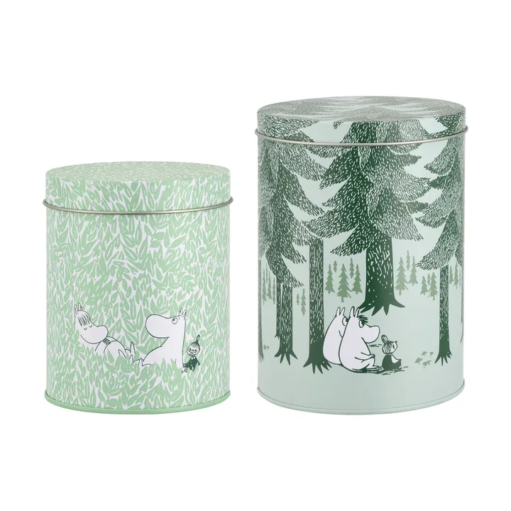 Mumin Forest Dosenset - 2-teilig, grün - Muurla