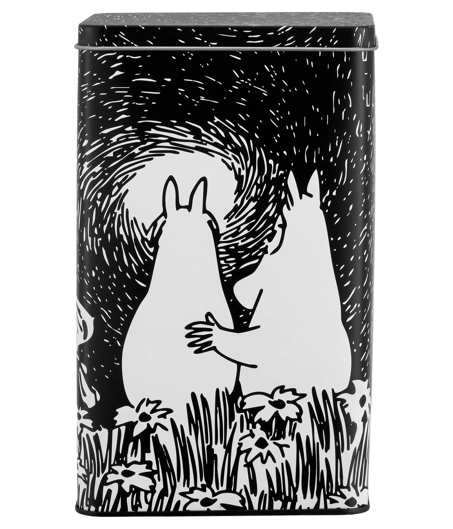 Mumin Friendship Kaffeedose aus Blech, Friendship, 12x8x20 cm Muurla