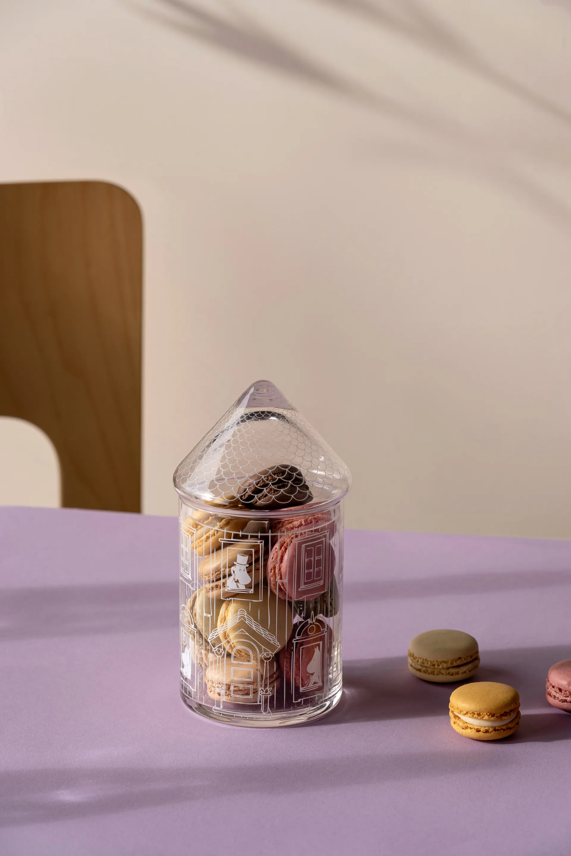 Mumin Glasaufbewahrungsdose Ø9×18,5 cm, Moominhouse Muurla