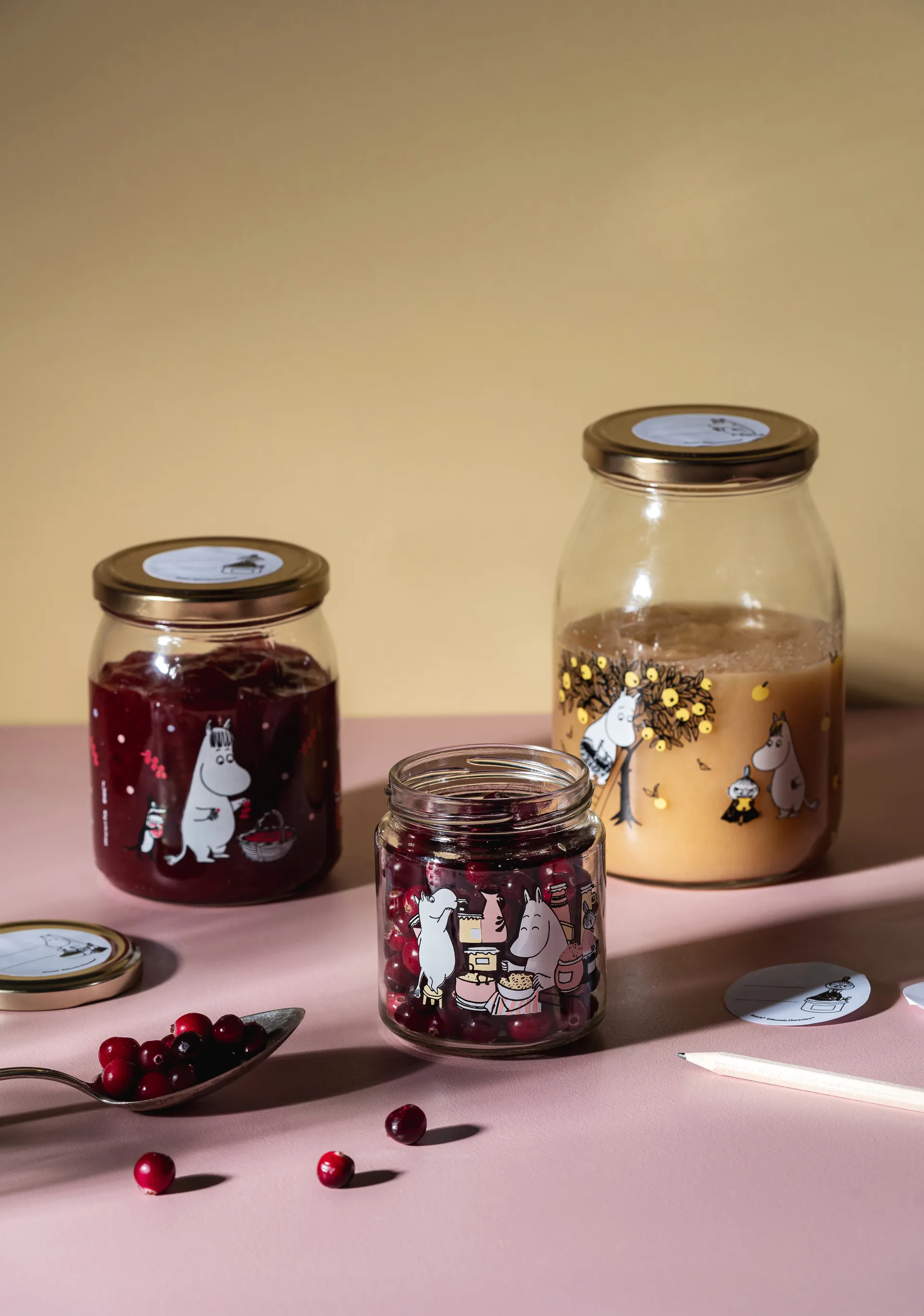 Mumin Glasbehälter 1 L, Apples Muurla
