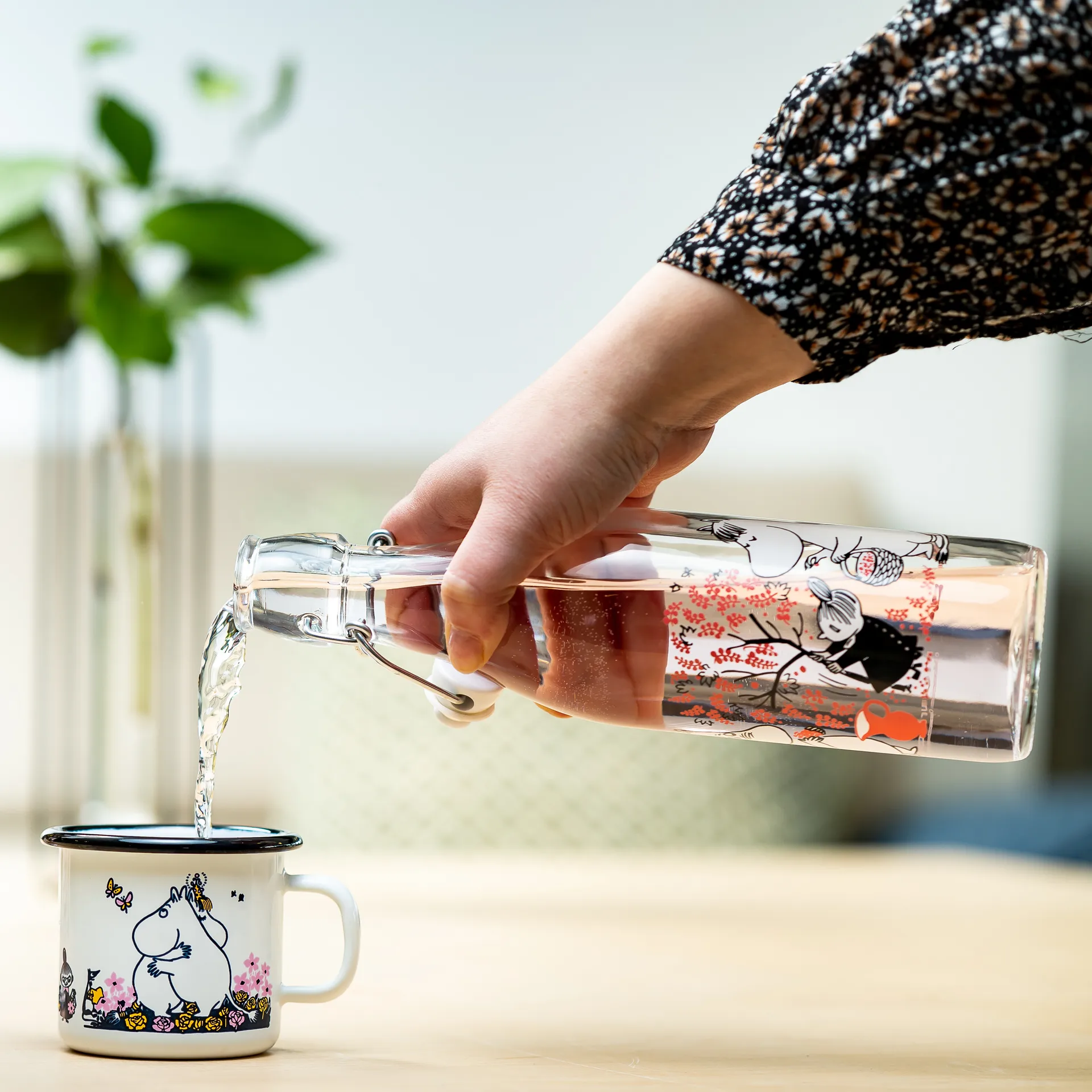 Mumin Glasflasche 0,5 l, Berries Muurla