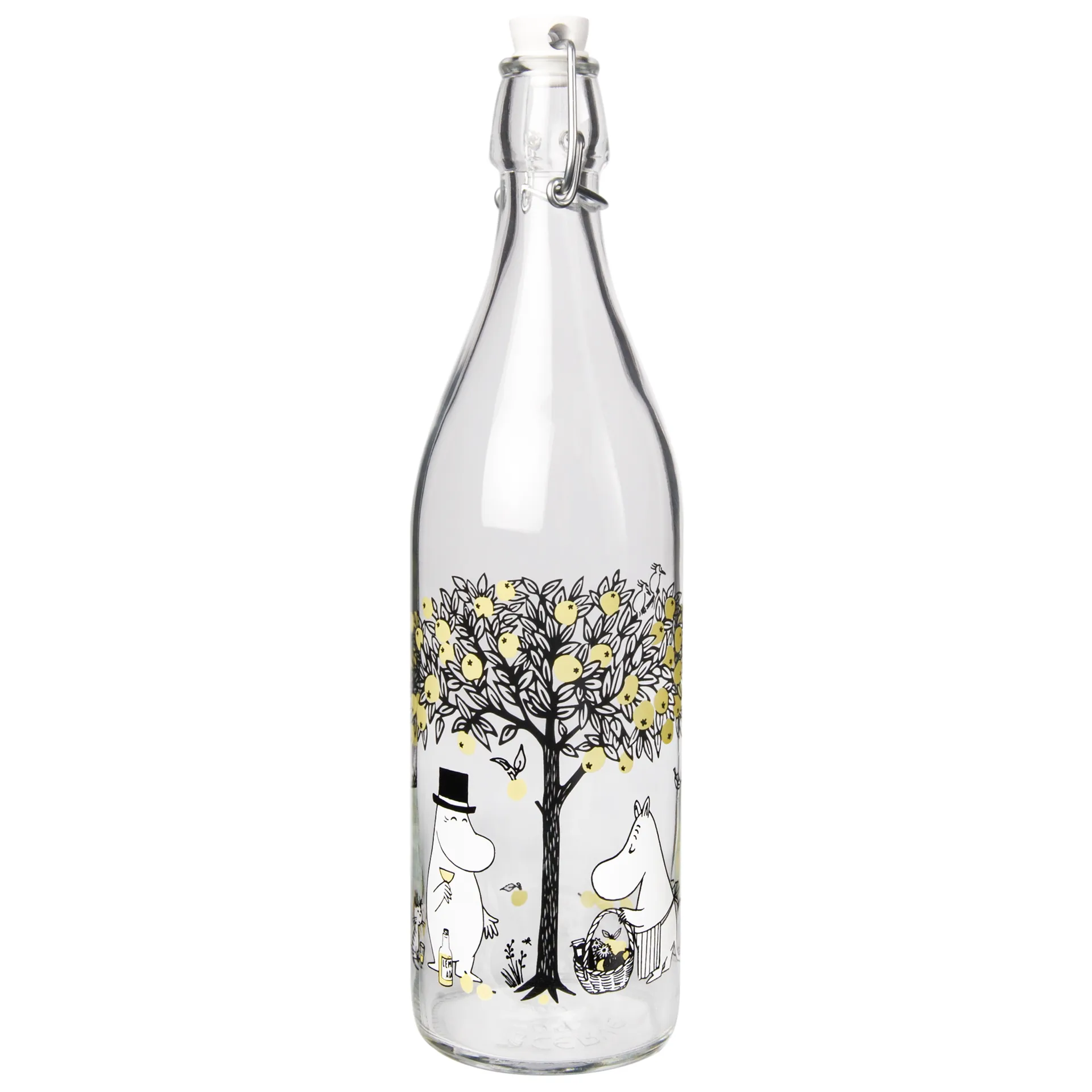 Mumin Glasflasche 1 L, Apples Muurla