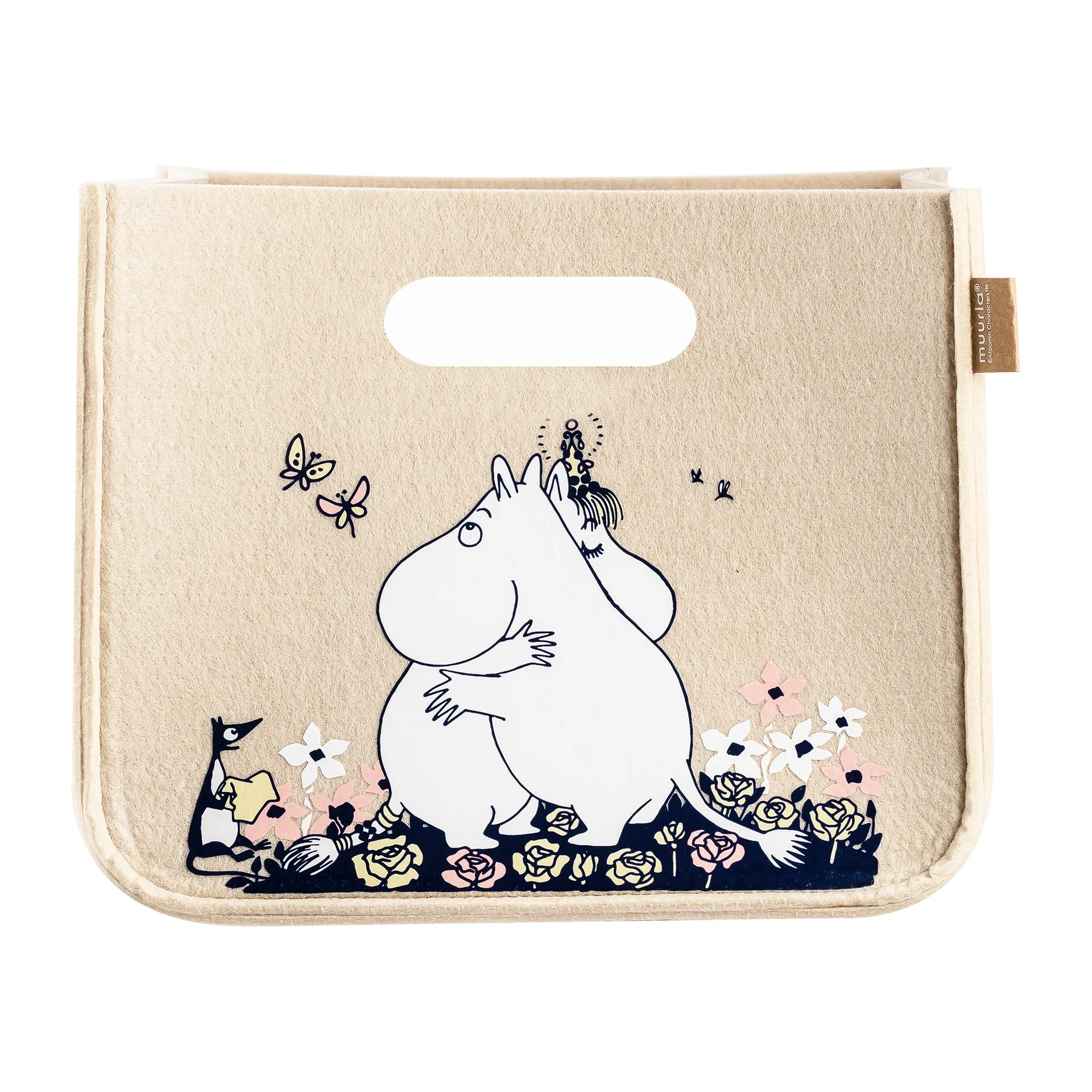 Mumin Hug Verwahrungskorb 26 x 26cm, Beige Muurla
