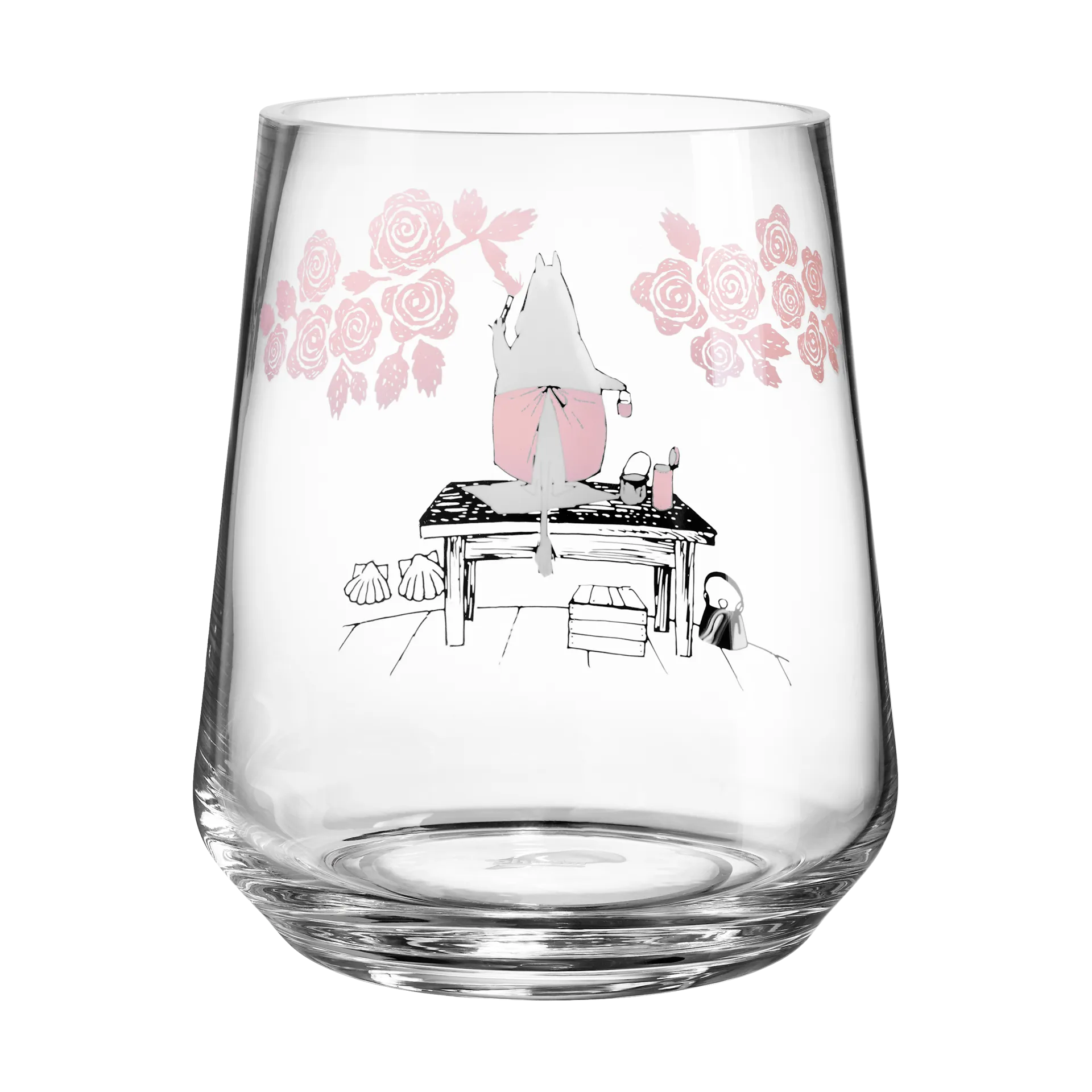 Mumin Originals Windlicht/Vase 17,5 cm, Roses Muurla