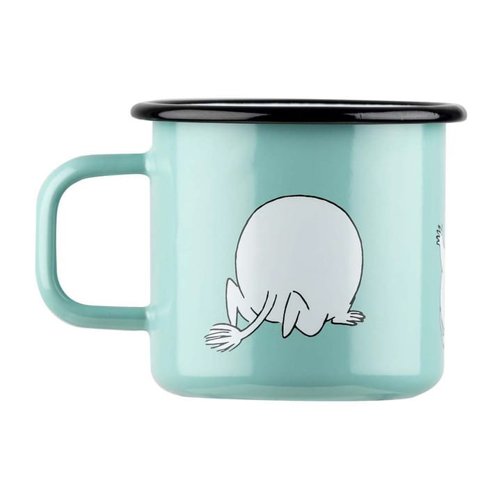 Mumin Retro Emaillebecher 37 cl, Mint Muurla