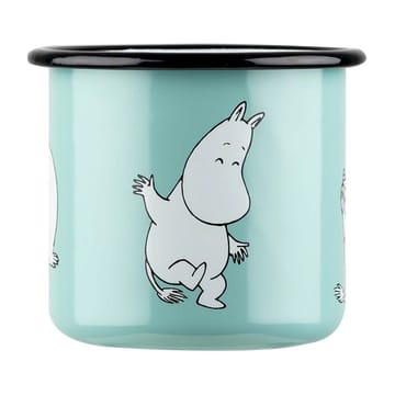 Mumin Retro Emaillebecher 37 cl - Mint - Muurla