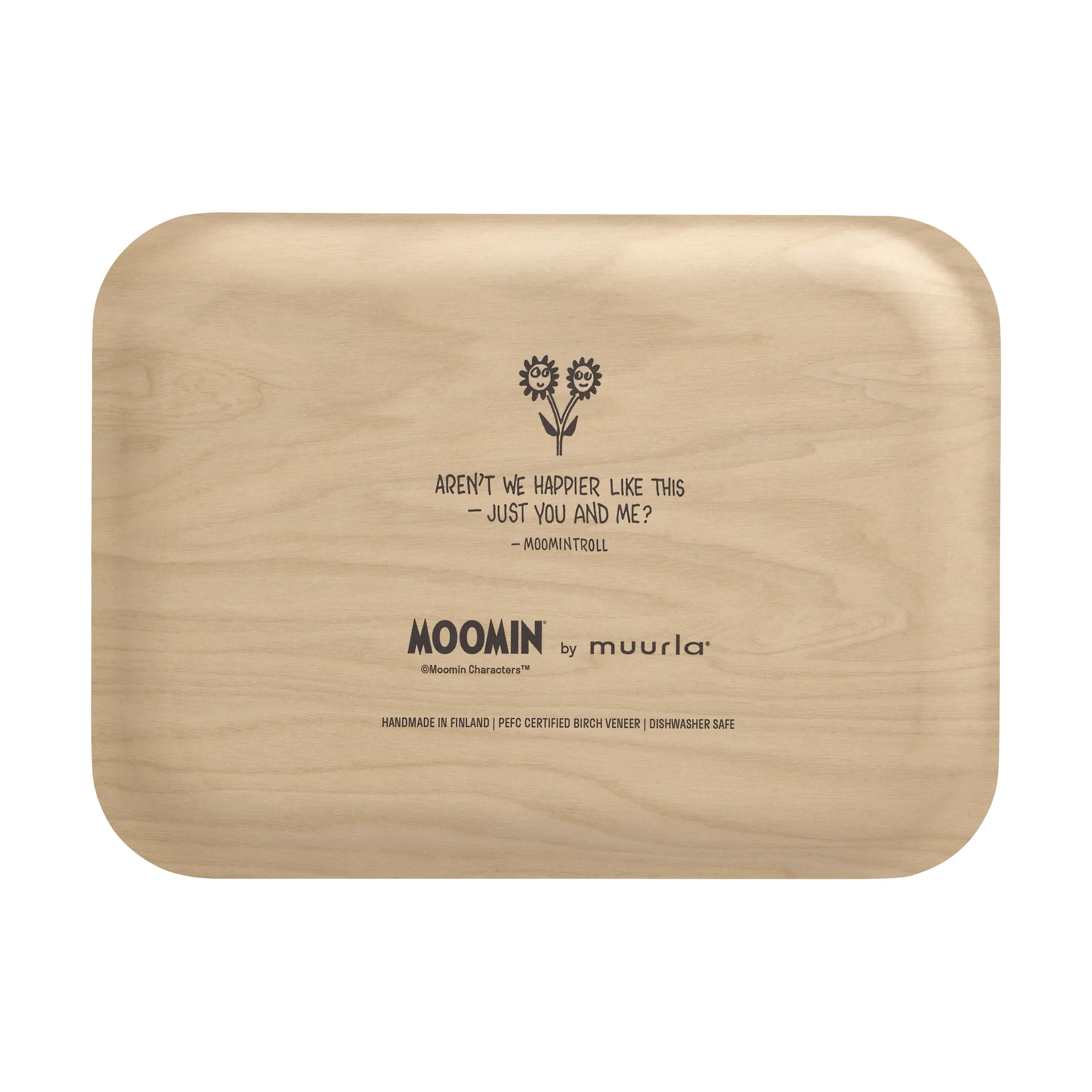 Mumin Tablett 20x27 cm, Flowers Muurla
