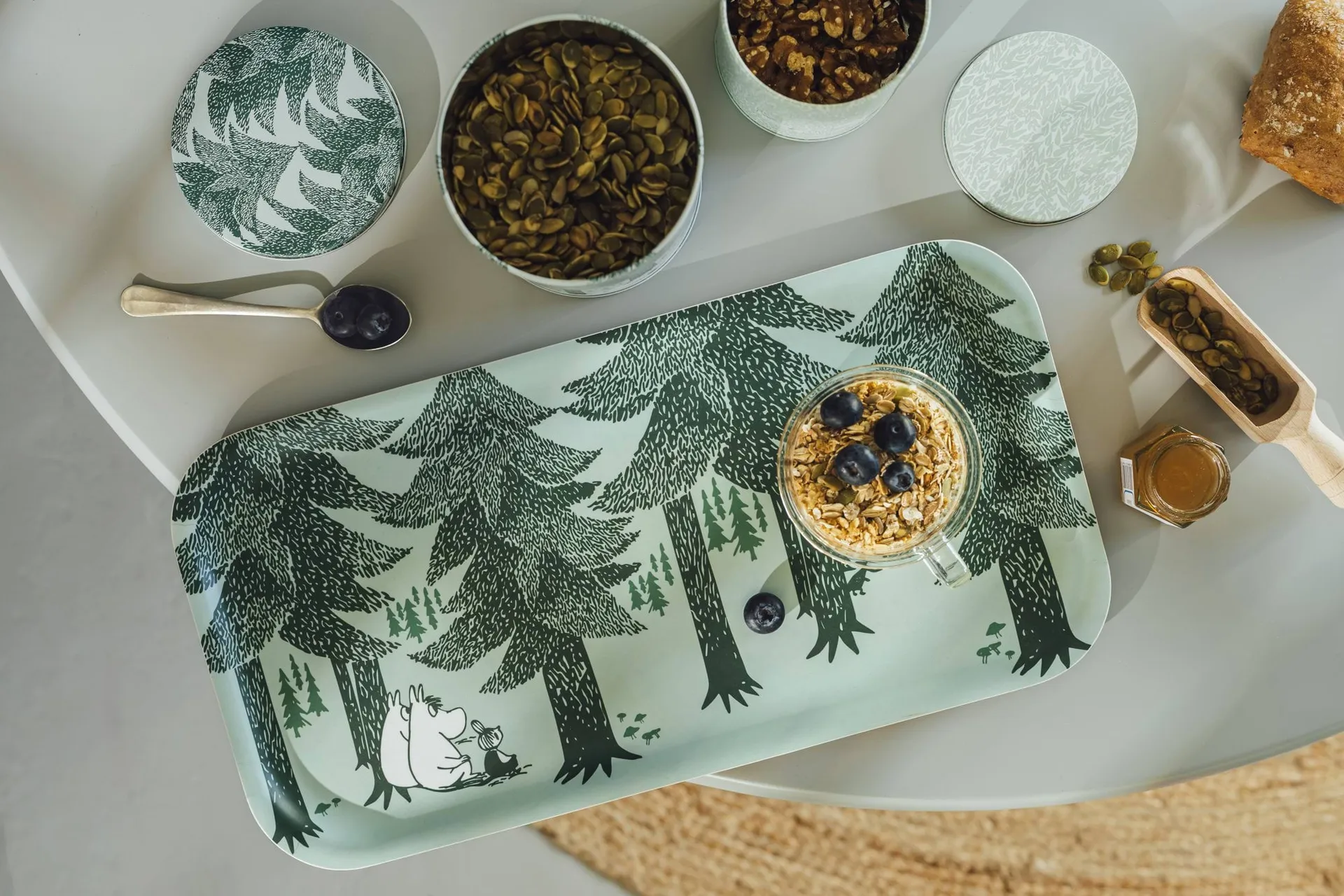 Mumin Tablett 22x43 cm, Forest Muurla