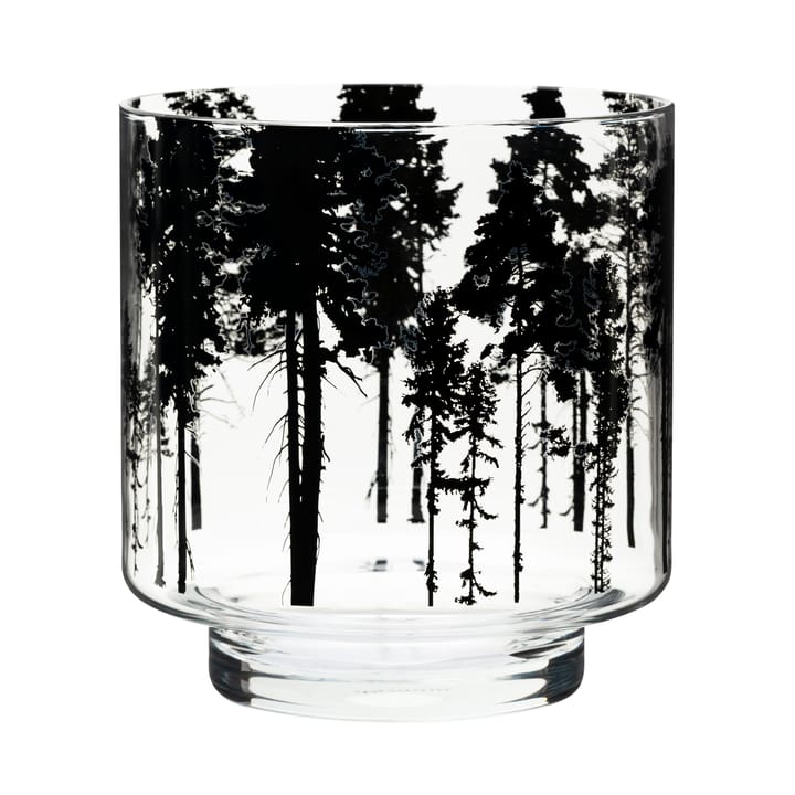 Nordic The Forest Windlicht/Vase 17cm, Klar-schwarz Muurla