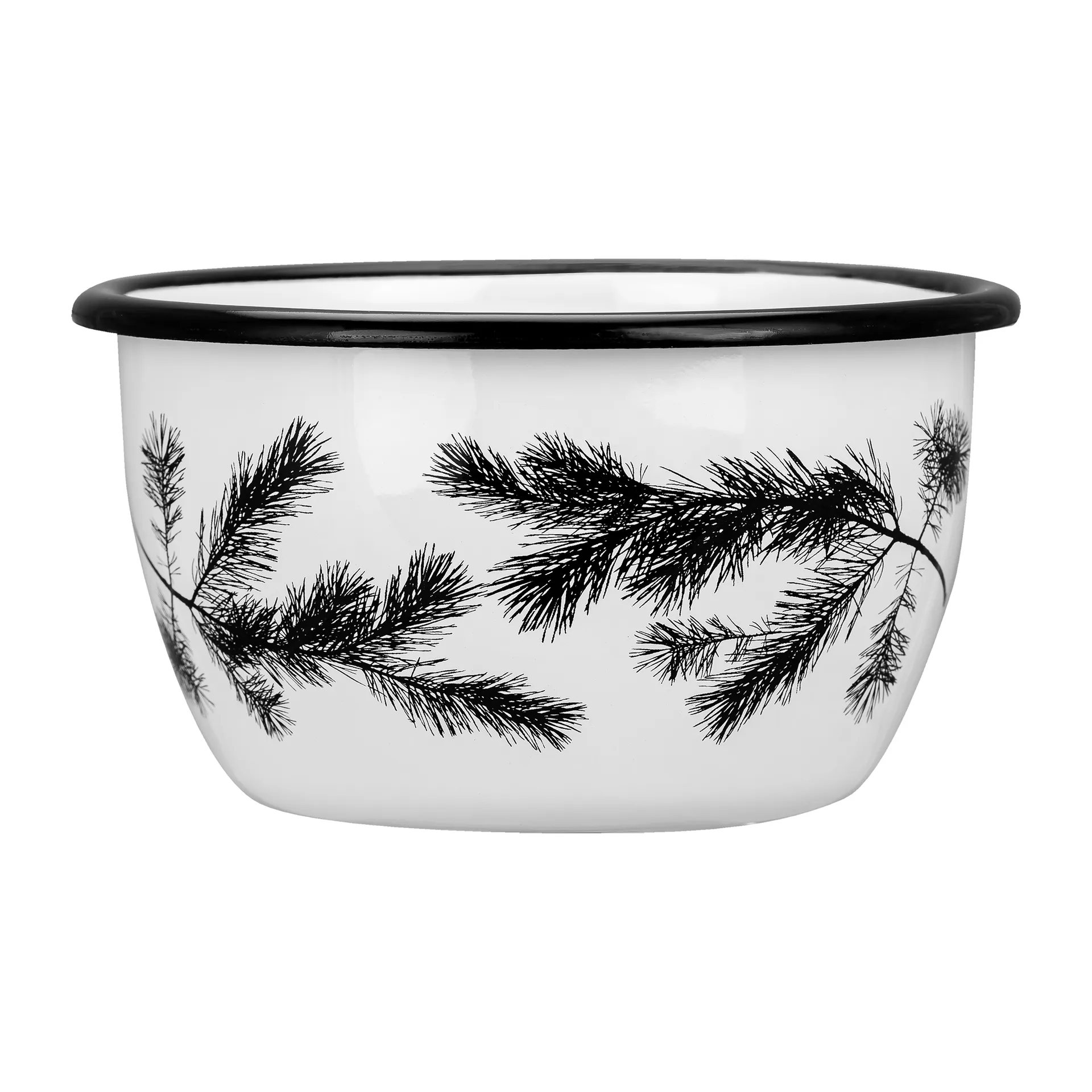 Nordic The Pine Emailleschale 60 cl, White Muurla