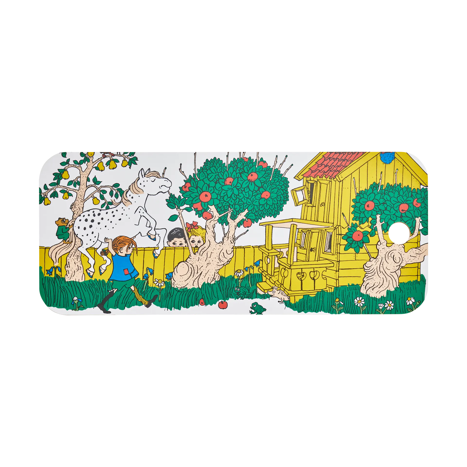 Pippi Chop & Serve Schneidebrett 18x44 cm, The Way Home Muurla