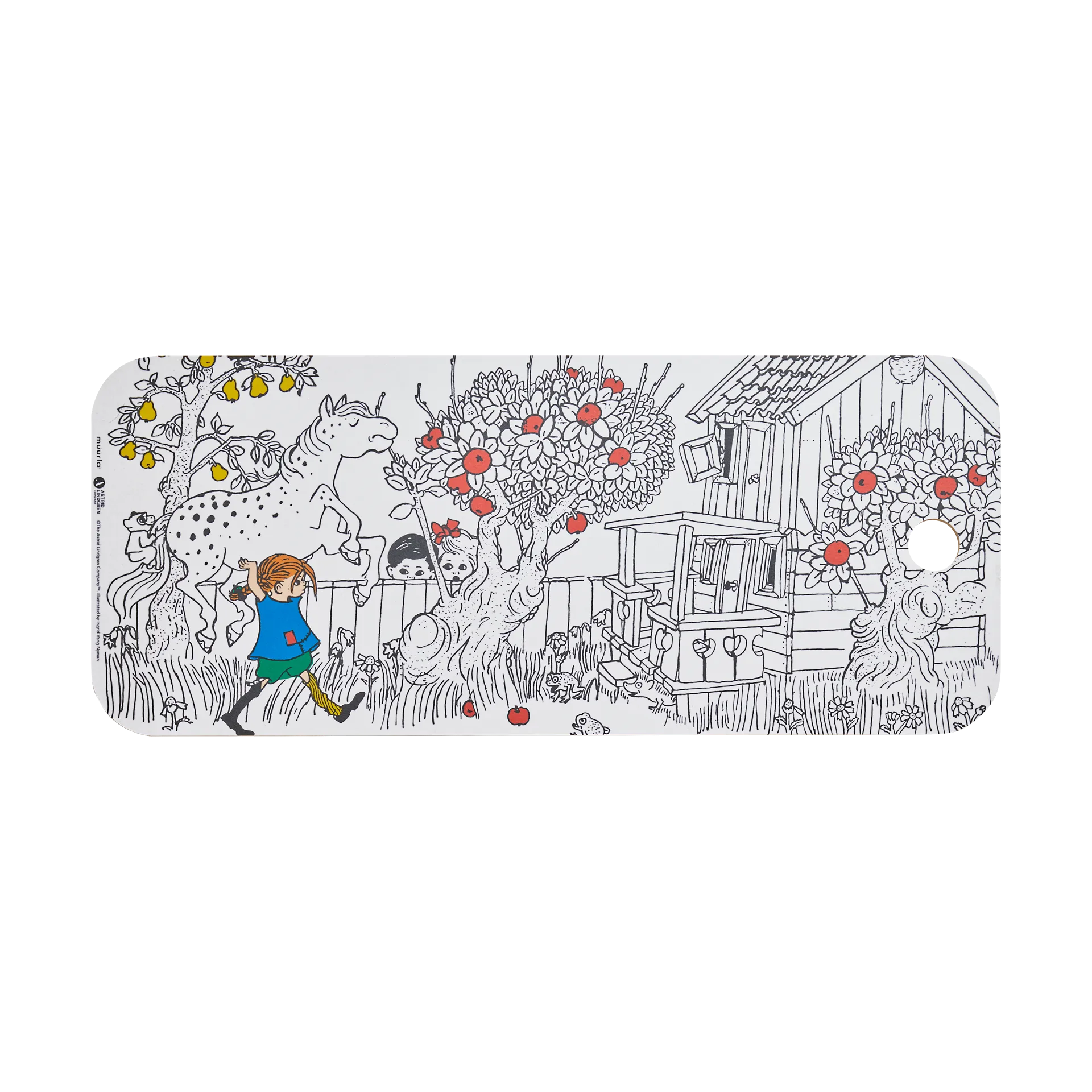 Pippi Chop & Serve Schneidebrett 18x44 cm, The Way Home Muurla