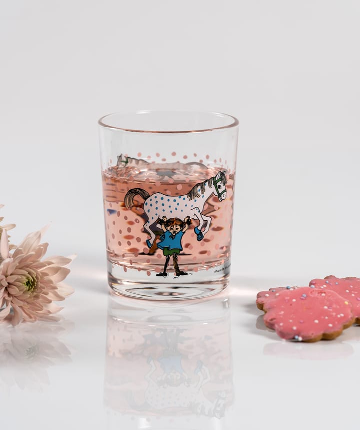 Pippi & Lilla Gubben Wasserglas 20cl, Multi Muurla