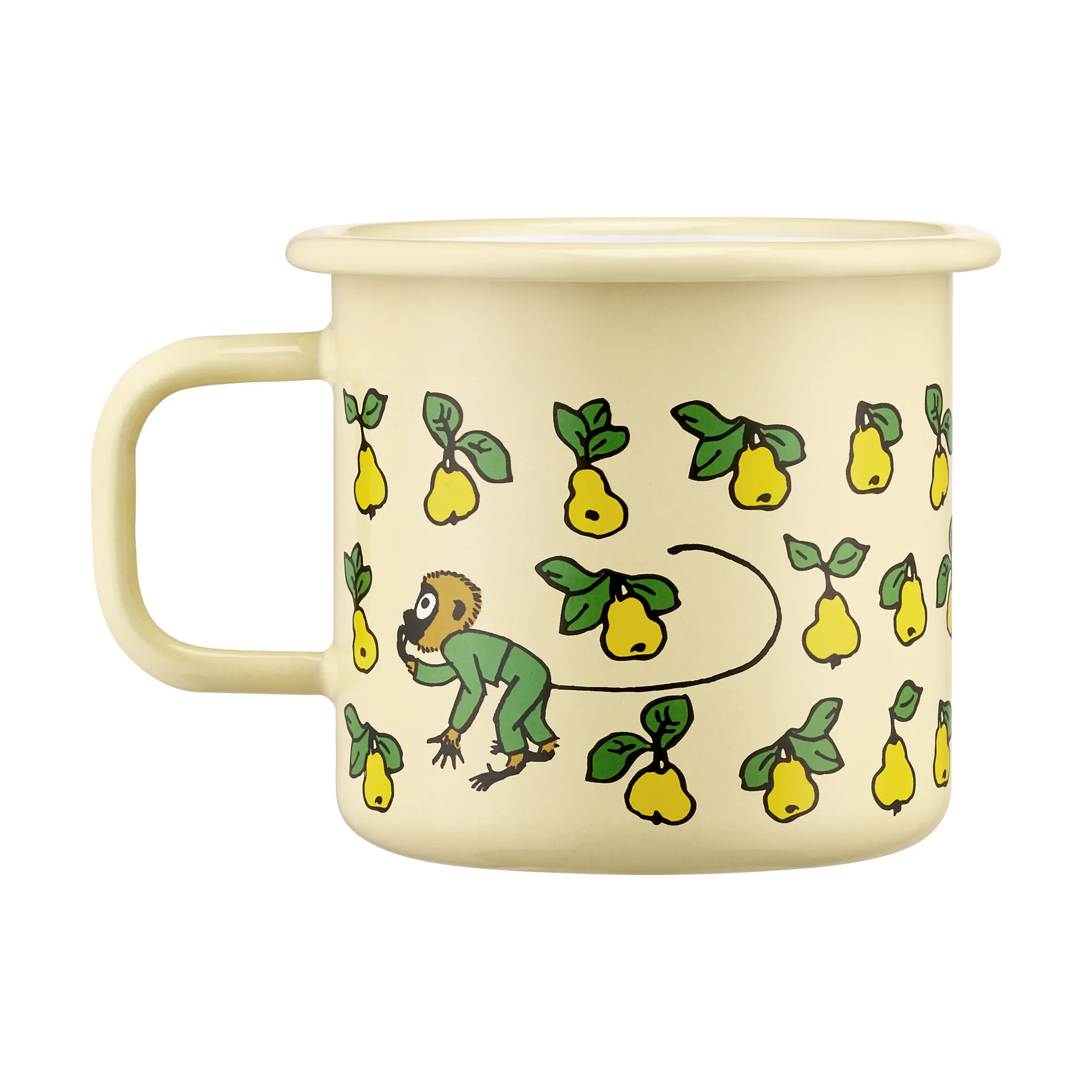 Pippi longstocking Emaillierte Tasse 3,7 dl, Fruits Muurla