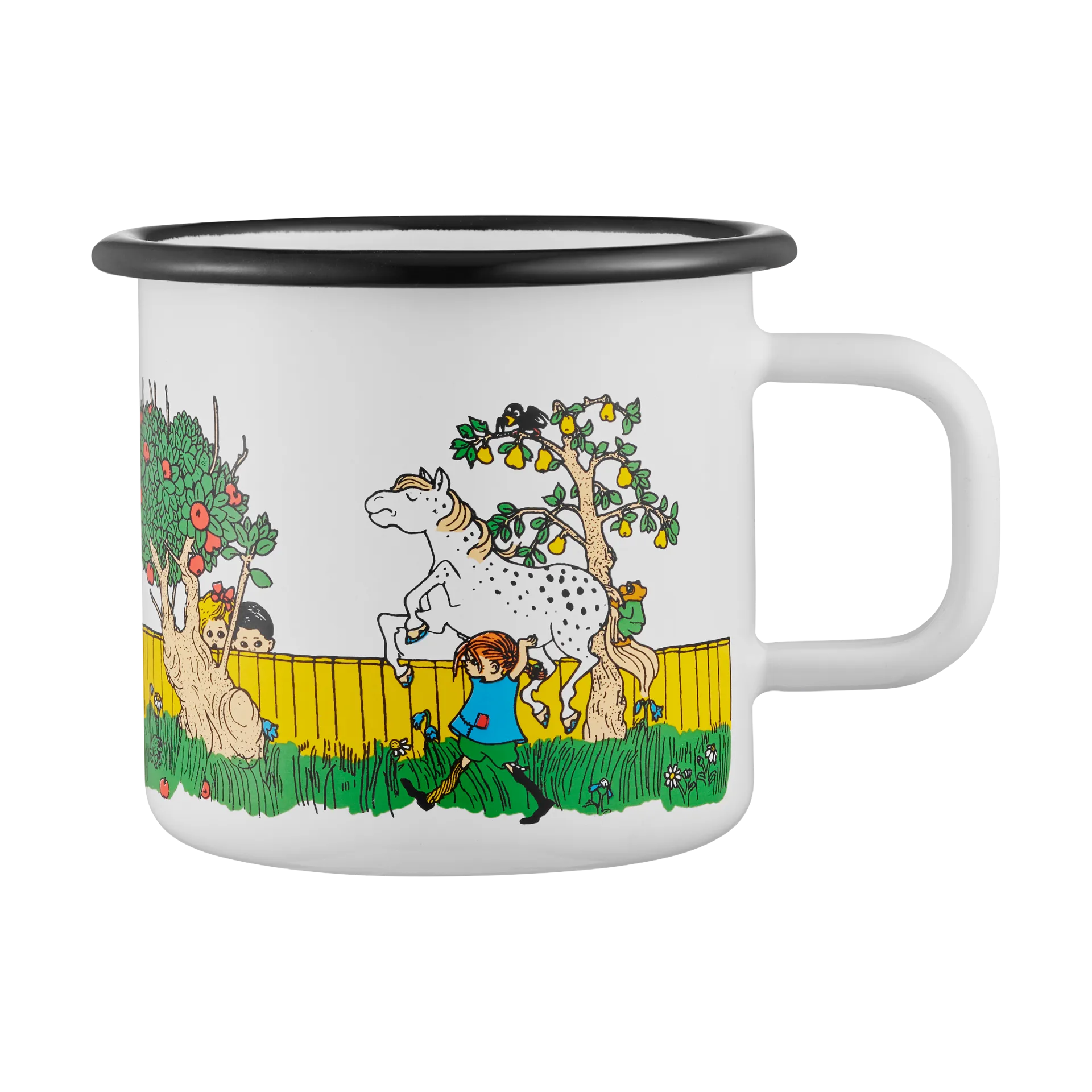 Pippi longstocking Emaillierte Tasse 3,7 dl, The Way Home Muurla