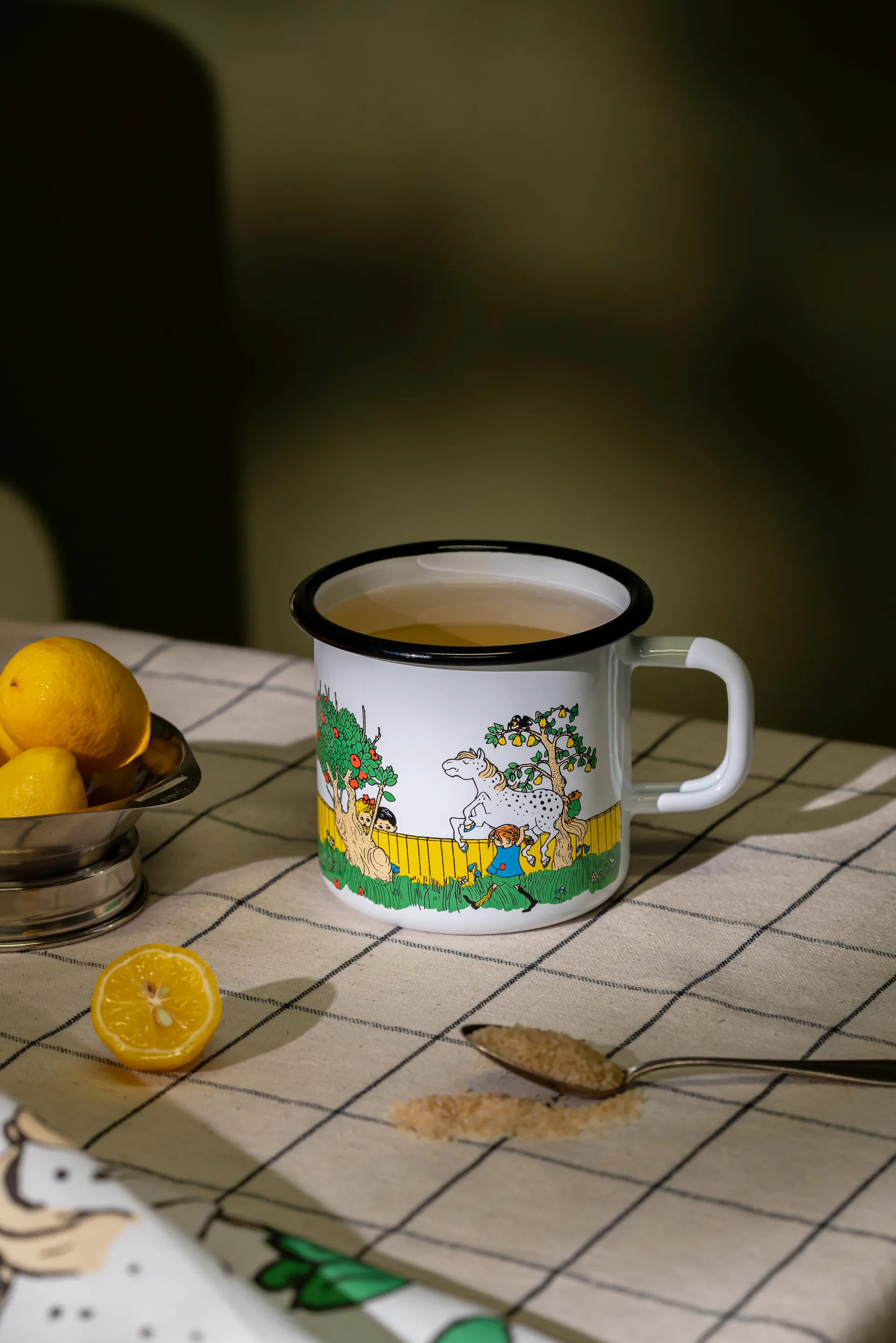Pippi longstocking Emaillierte Tasse 3,7 dl, The Way Home Muurla