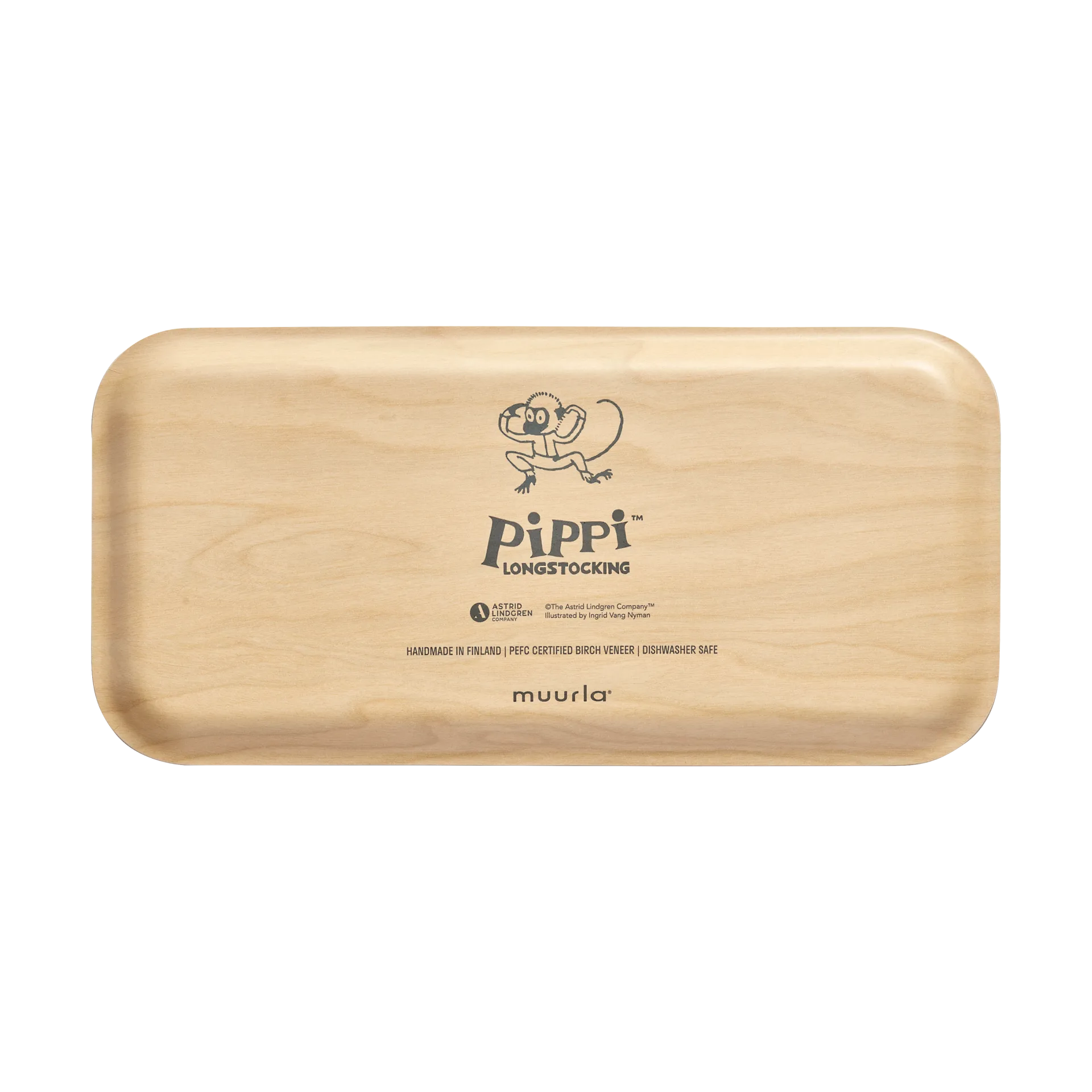 Pippi Tablett 13x27 cm, Pippi Langstrumpf Muurla