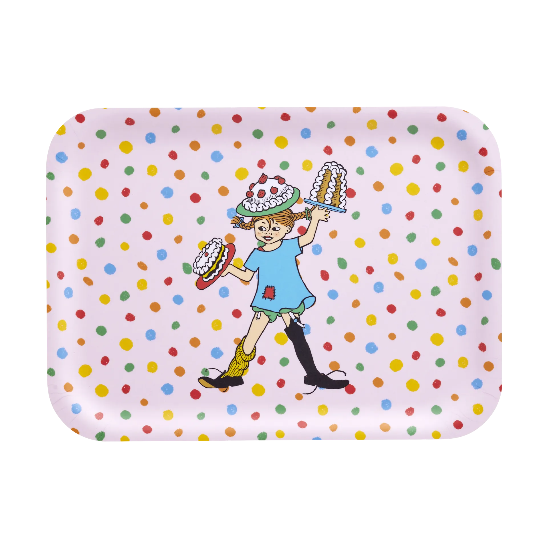 Pippi Tablett 20x27 cm, Geburtstag Muurla