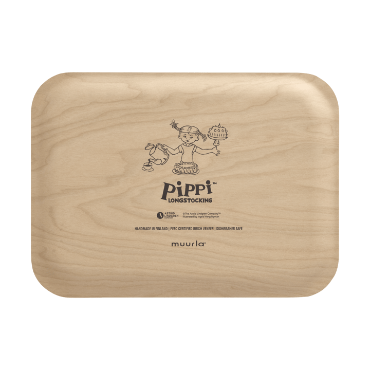 Pippi Tablett 20x27 cm, Geburtstag Muurla