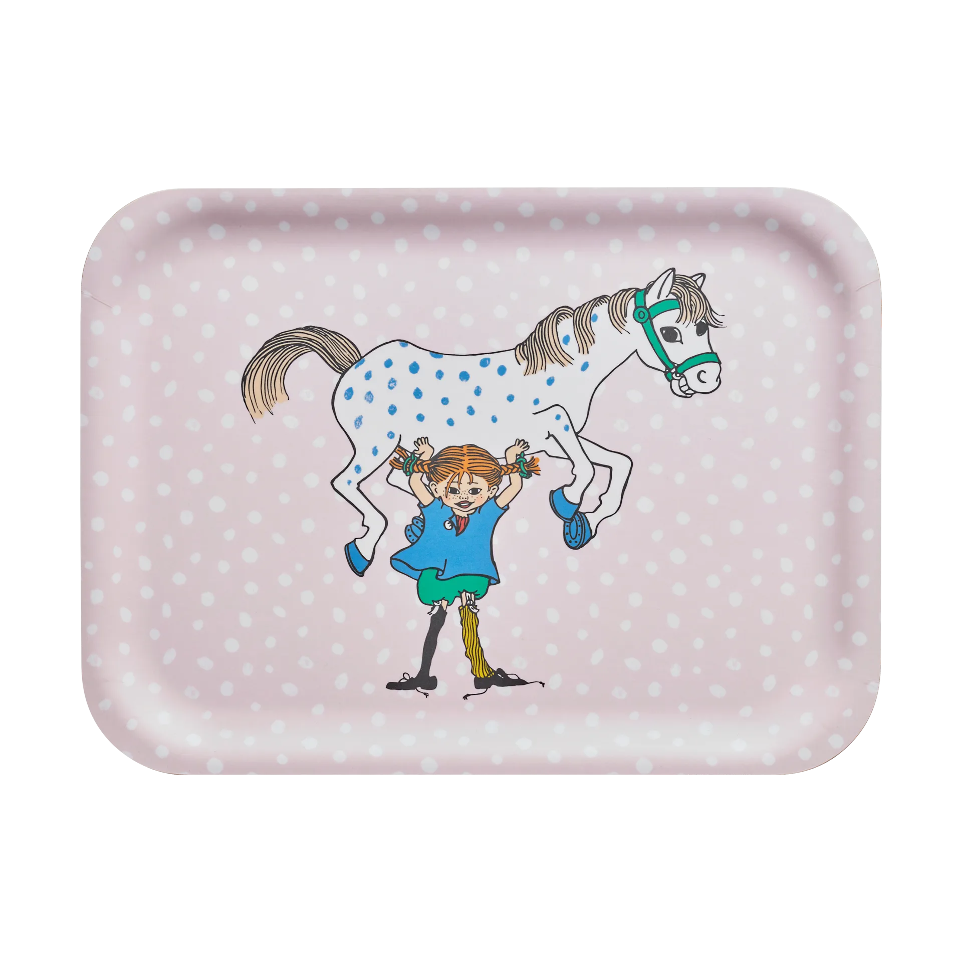 Pippi Tablett 20x27 cm, Pippi and the Horse Muurla