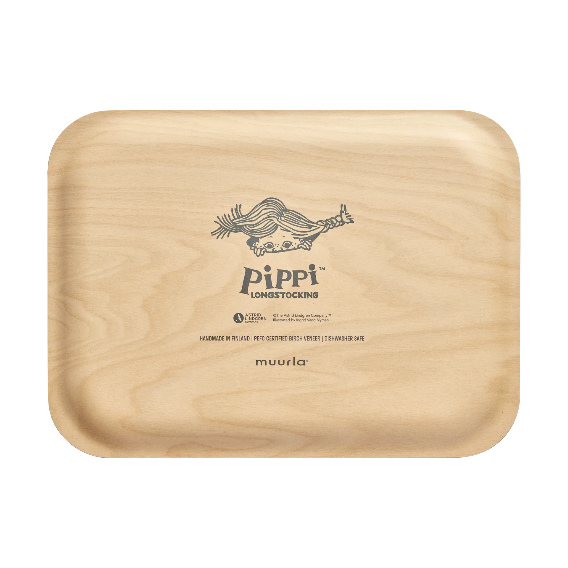 Pippi Tablett 20x27 cm, Pippi and the Horse Muurla