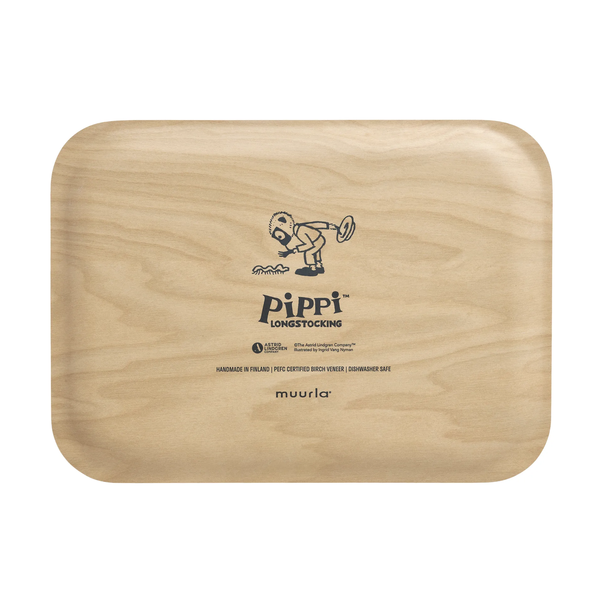 Pippi Tablett 20x27 cm, The Strongest Girl Muurla