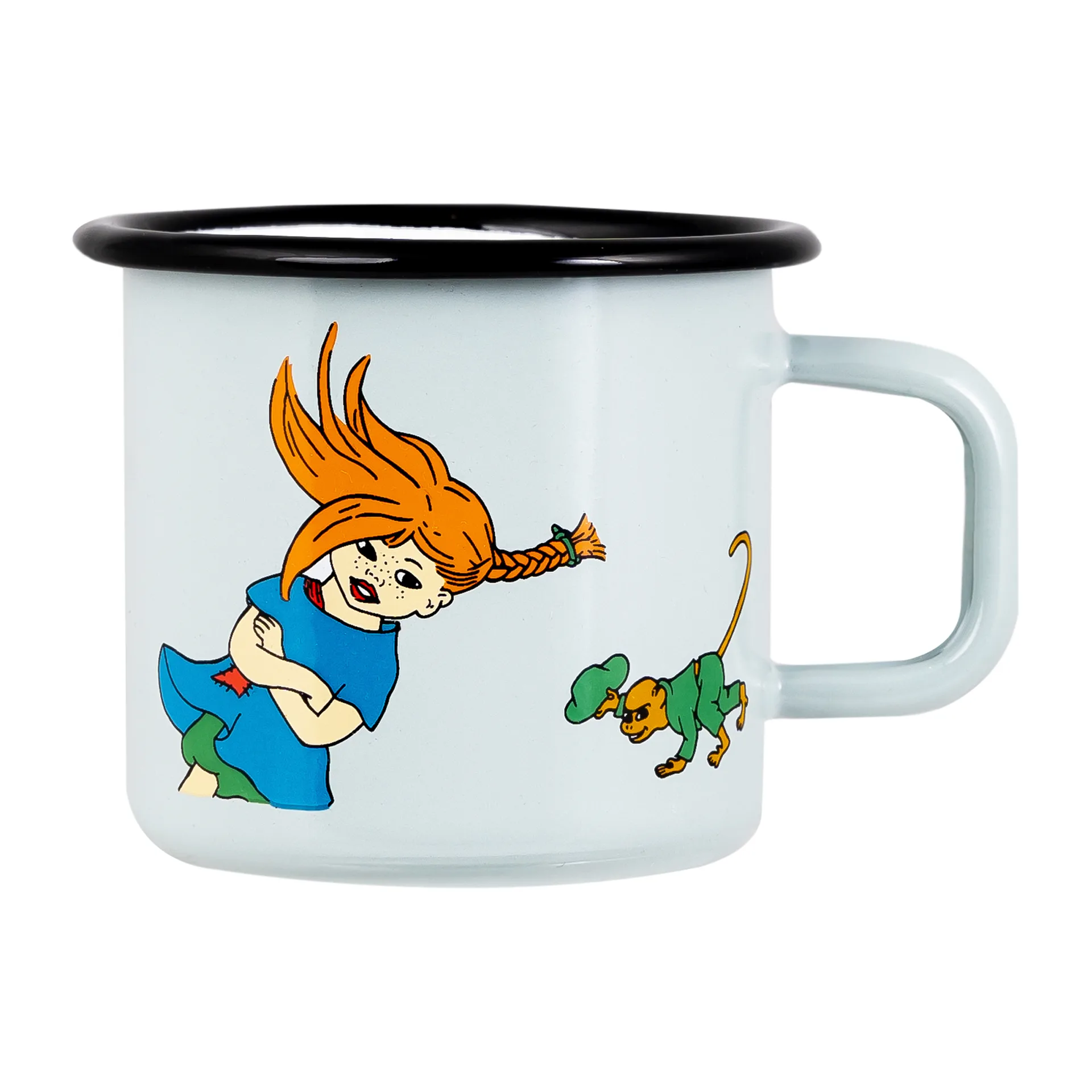 Pippi The Strongest Girl Emailletasse 37cl, Multi Muurla