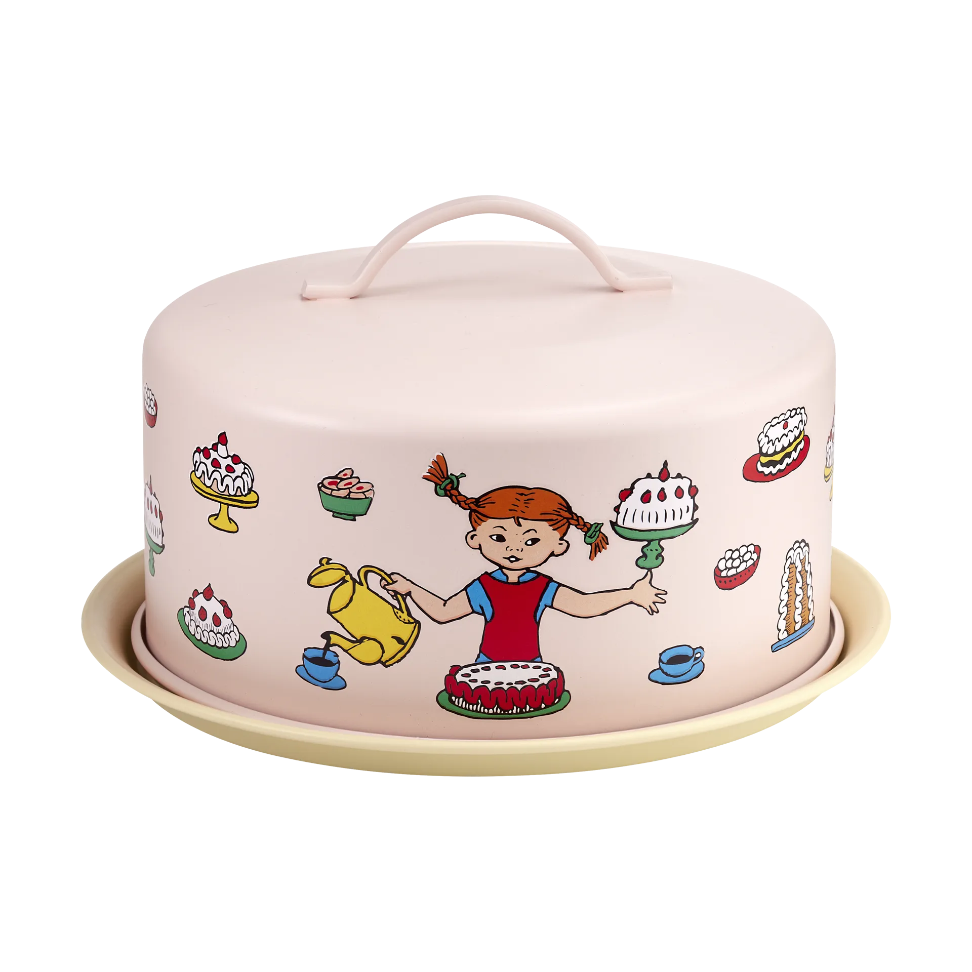 Pippi Tortenplatte mit Glocke, Geburtstag Muurla