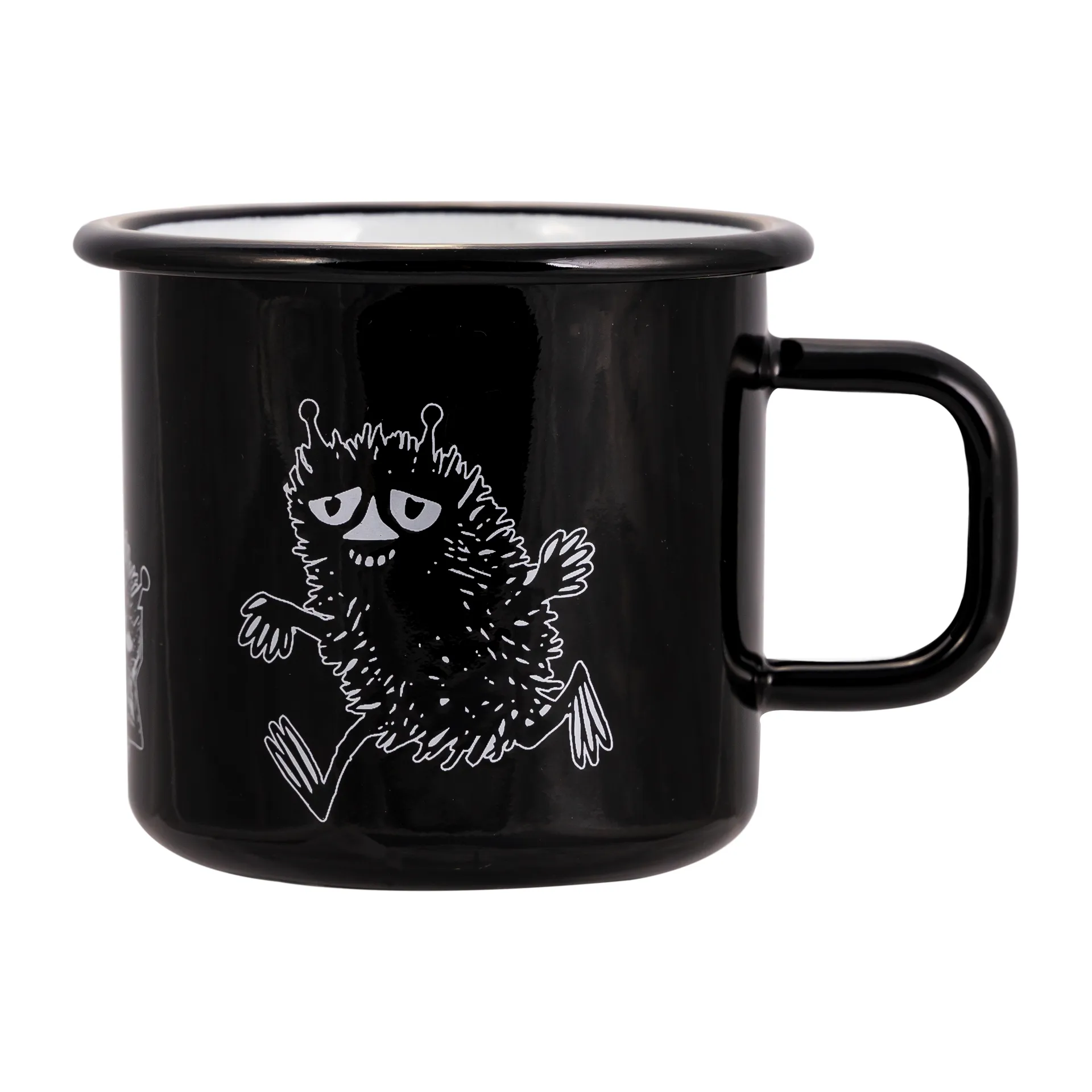 Stinky Emaille Tasse 37cl, Schwarz Muurla