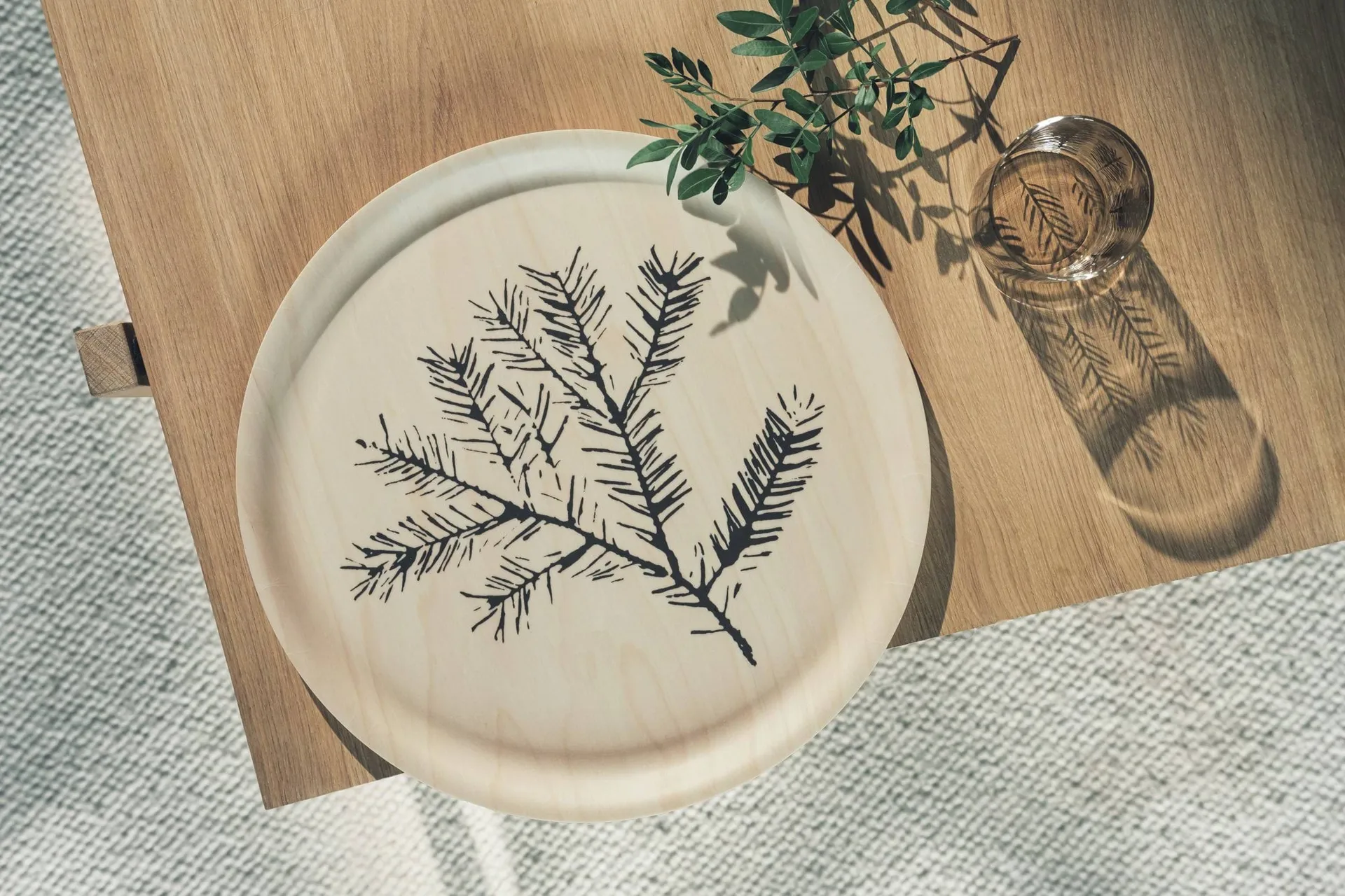 Teemu Järvi x Muurla Tablett Ø35 cm, Spruce, Ø35 cm Muurla