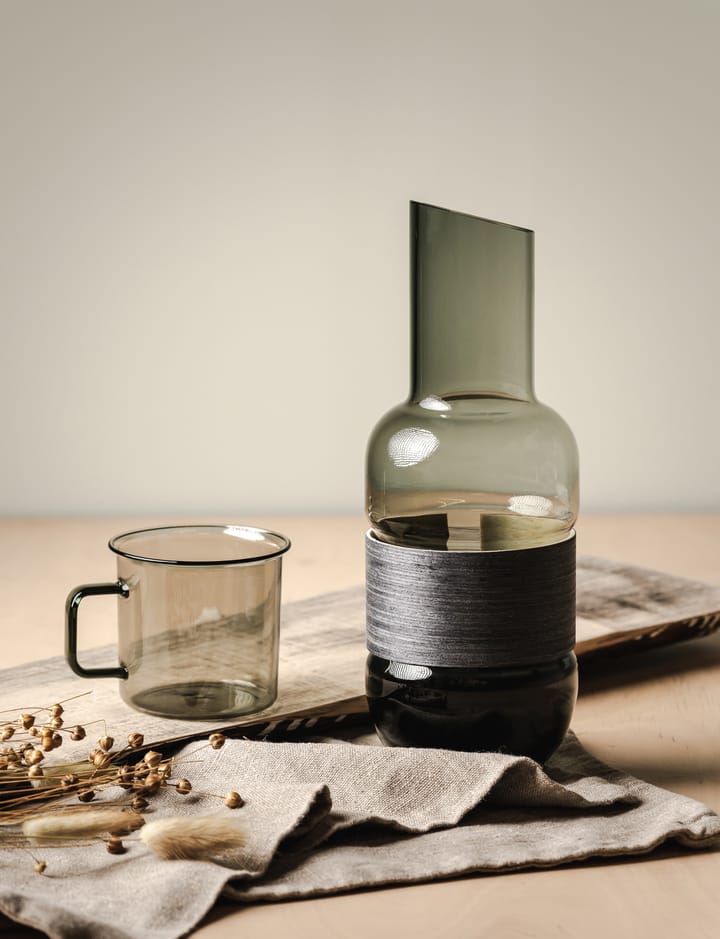 Veneer Karaffe 1 L, Grau-kolschwarz Muurla