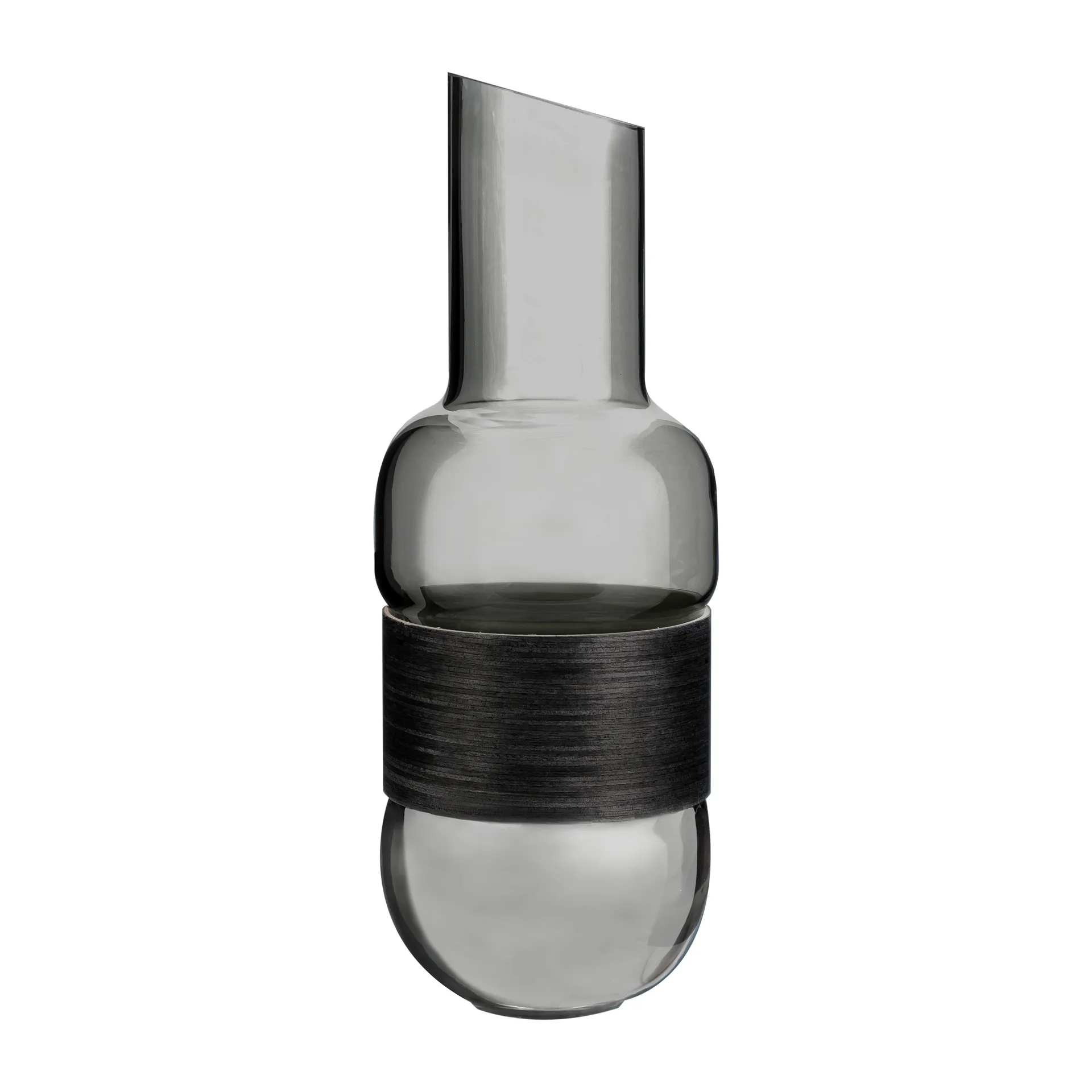 Veneer Karaffe 1 L, Grau-kolschwarz Muurla