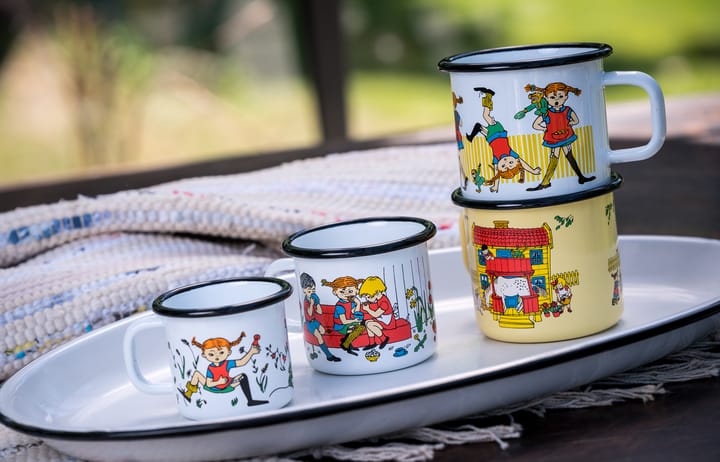 Villa Villekulla Emaillierte Tasse 3,7 dl, Yellow Muurla