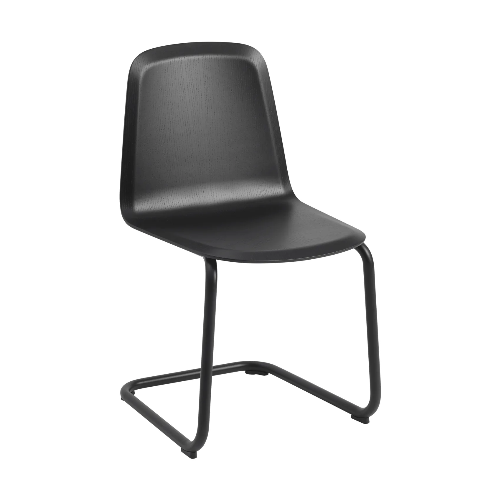 Brink Chair Cantilever Base Stuhl, Schwarz-schwarz Muuto