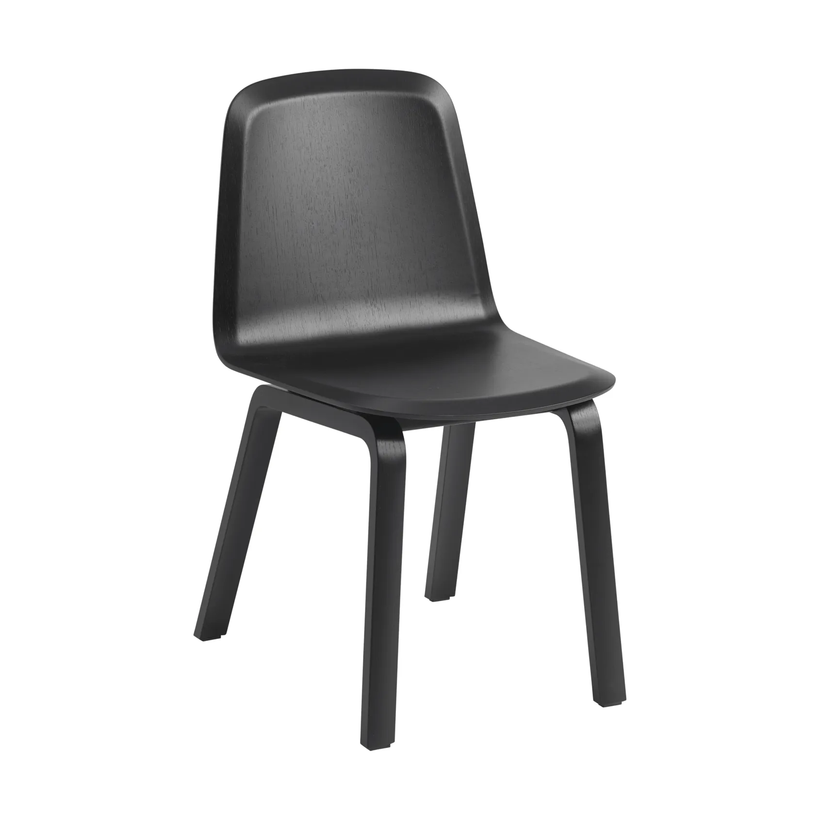 Brink Chair Wood Base Stuhl, Schwarz Muuto