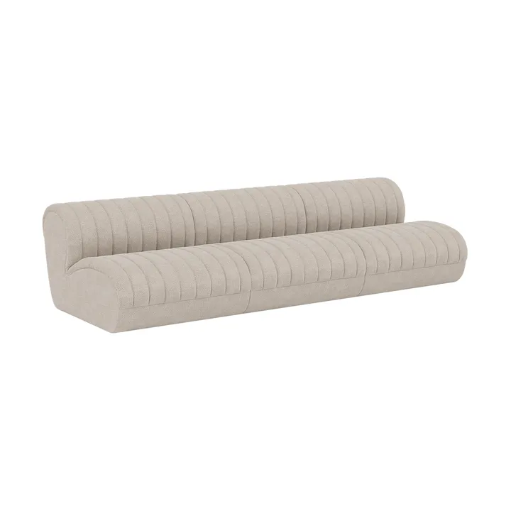 Coltre Modulsofa - Konfiguration 1, Turf-Sand, 3-Sitzer - Muuto