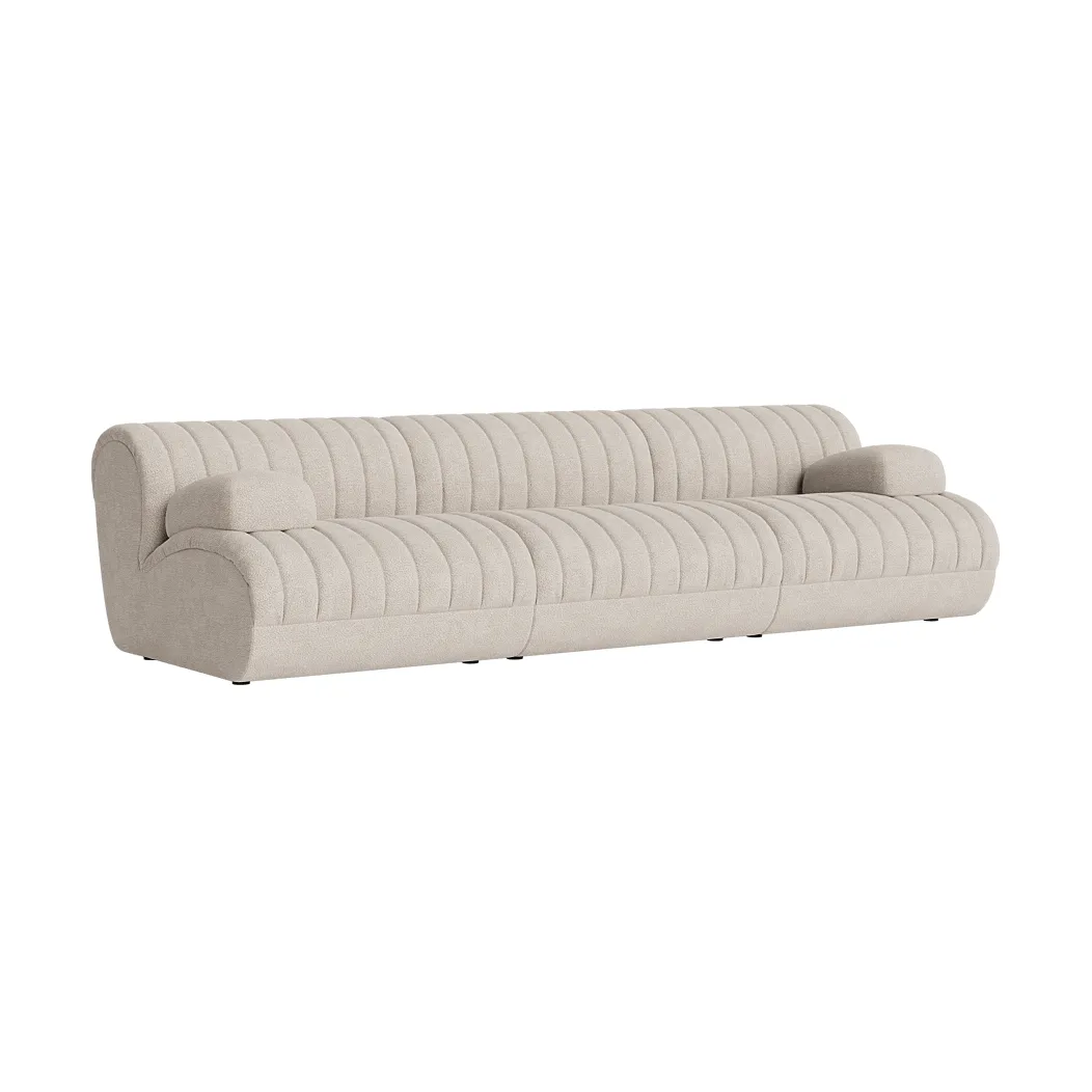 Coltre Modulsofa, Konfiguration 2, Turf-Sand, 3-Sitzer Muuto