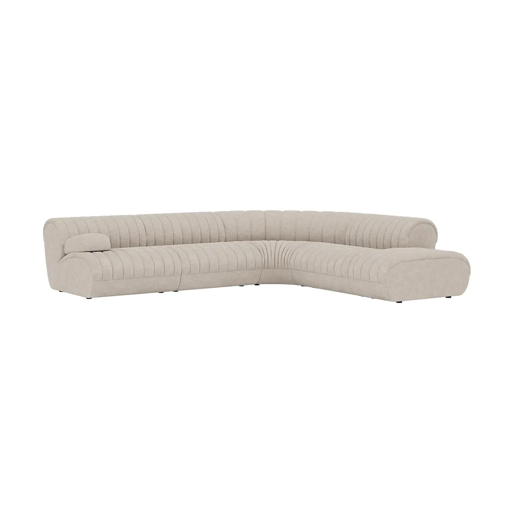 Coltre Modulsofa, Konfiguration 2, Turf-Sand, Ecksofa Muuto