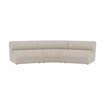 Coltre Modulsofa - Konfiguration 4, Turf-Sand, 3-Sitzer - Muuto