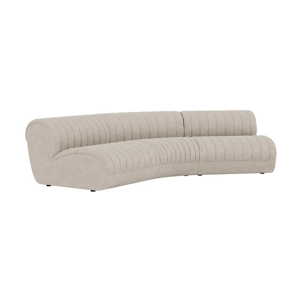 Coltre Modulsofa, Konfiguration 4, Turf-Sand, 3-Sitzer Muuto