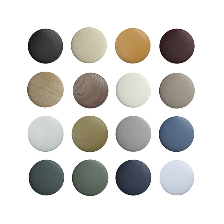 Dots wood Haken light blue, Ø13cm Muuto